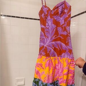 Farm Rio Colorful Floral Maxi Dress